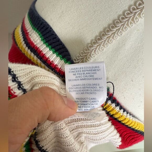 Y2K/ 90s Tommy Hilfiger “Tommy Jeans” Knitted Halter Top Preppy - Picture 8 of 9